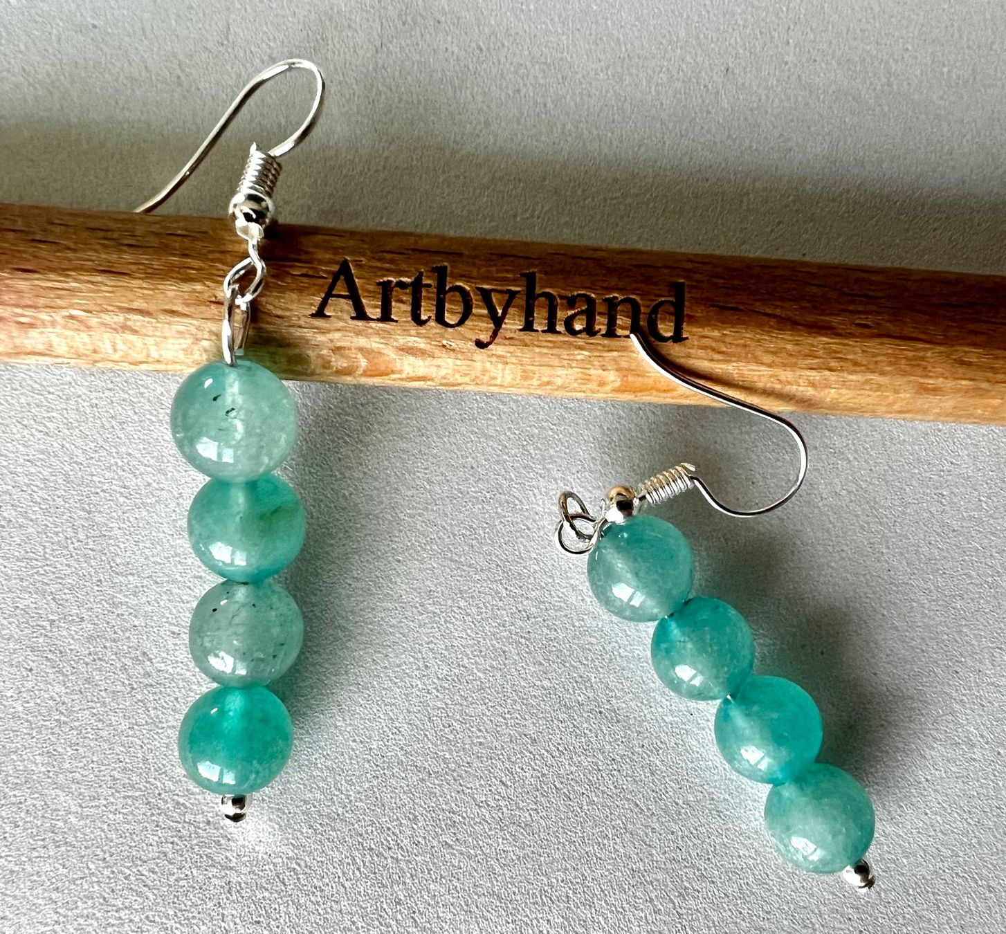 Orecchini pendenti & Orecchini a lobo: BEZAUBERNDE OHRHÄNGER SILBER 925 MIT AQUAMARIN PERLEN – Nuovo (secondo la descrizione) da Ruswil venduto da artbyhand 3