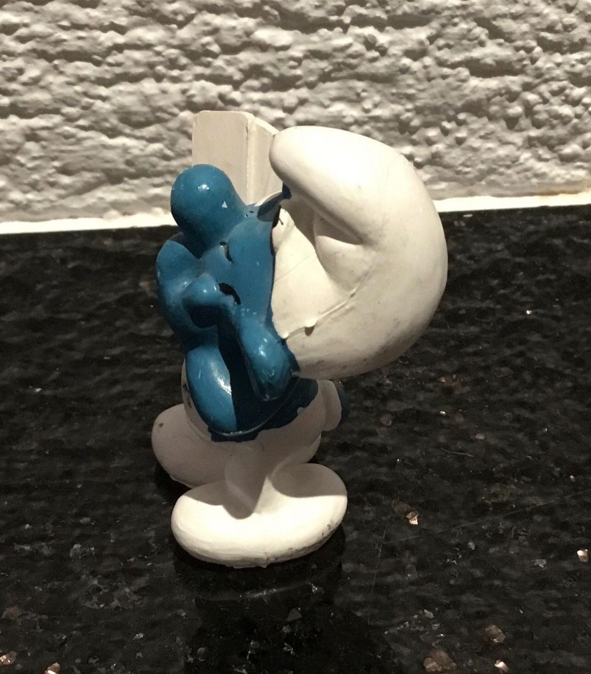 Schleich Statuette: Kartenspieler Schlumpf, 1978 – Usato da Niederweningen venduto da baghirac 2