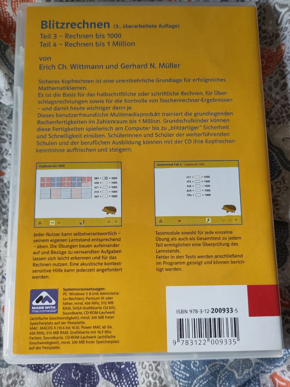CD & DVD-Rohlinge: Blitzrechnen 3/4 CD-ROM Einzelplatzversion Klett – Gebraucht aus Golino von noko09 3