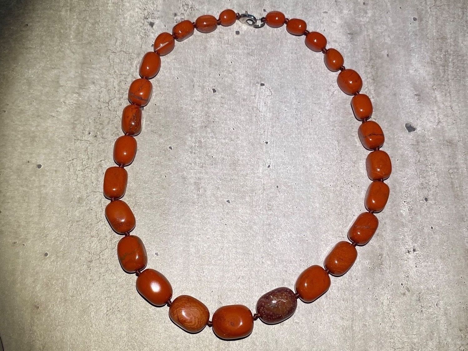 Catenine: Red Jaspis - Edelstein Halskette – Nuovo e nell'imballaggio originale da Laax GR venduto da krippenfiguren-laax 3