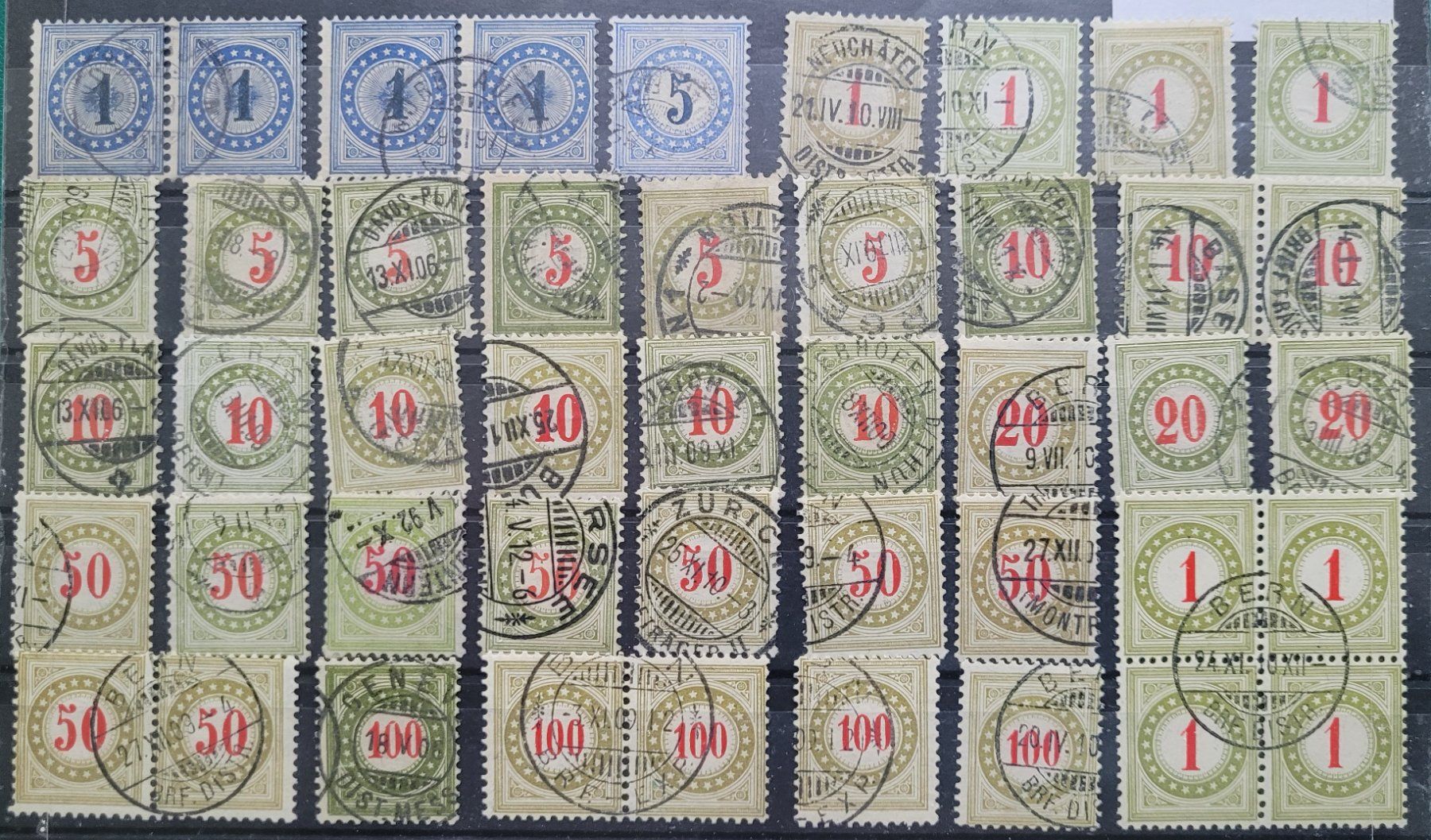 Tutti i francobolli: Lot timbres taxe – Usato da Colombier NE venduto da Colombier