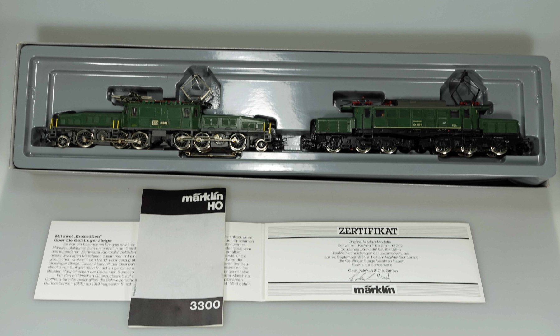 Märklin Modellini di ferrovie: Märklin H0 3300, CH- und D-Krokodil – Usato da Niederglatt ZH venduto da bego8172 9