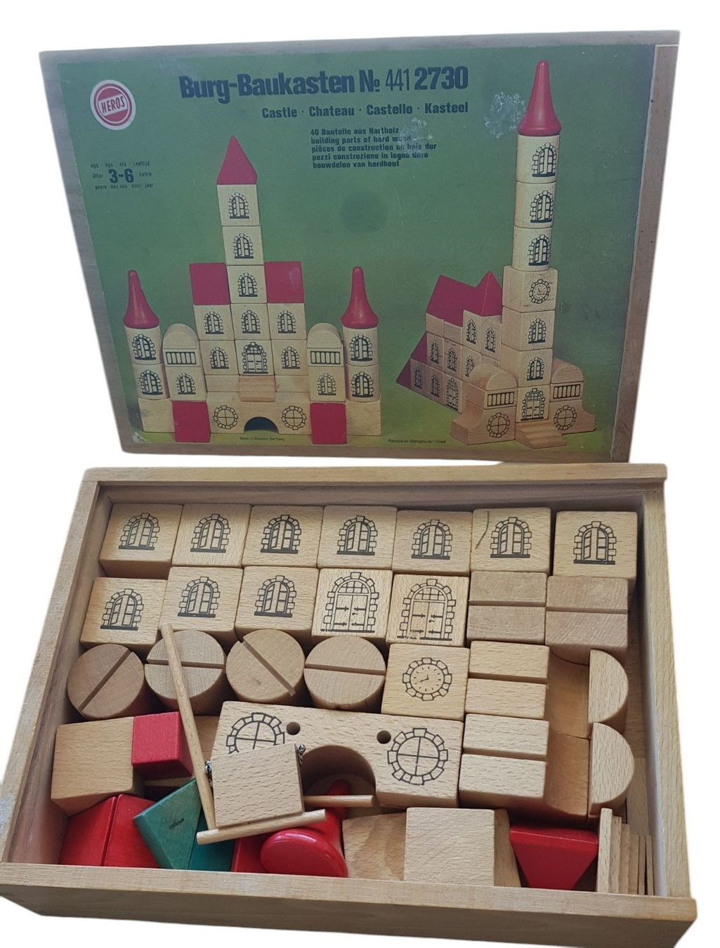 Kit di costruzioni: Baukasten Holz 1960er – Usato da Mörschwil venduto da antiksalon