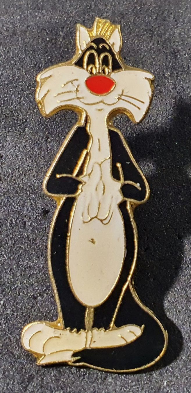 Placchette & Badge: V753 - Pin Sylvester ohne Tweety – Usato da Reinach BL venduto da Boston-Verkauf