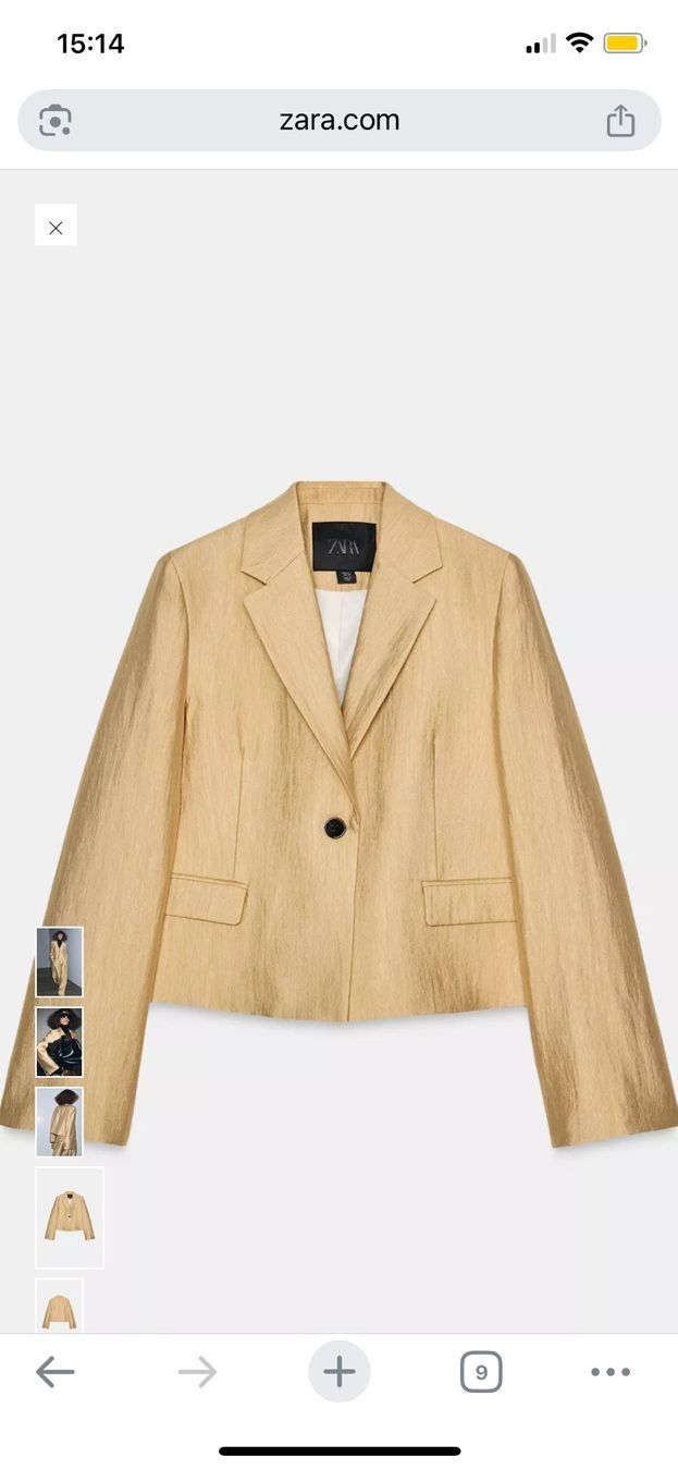 Zara Vestes: ZARA Goldfarbener Blazer – Neuf avec emballage d'origine à Seedorf UR par Vita000