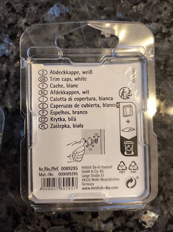 Quincaillerie: Abdeckkappen – D'occasion à Tecknau par pia_b86r 1