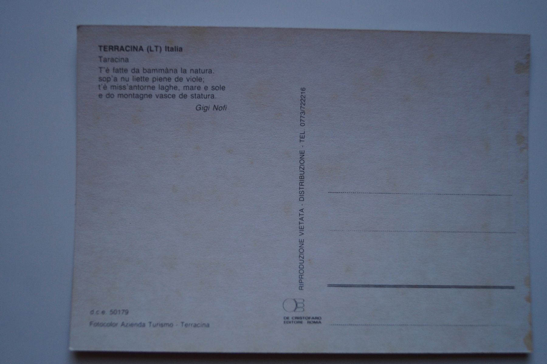 Cartoline postali: Terracina (LT) Italia – Usato da Scheid venduto da dirauls 1
