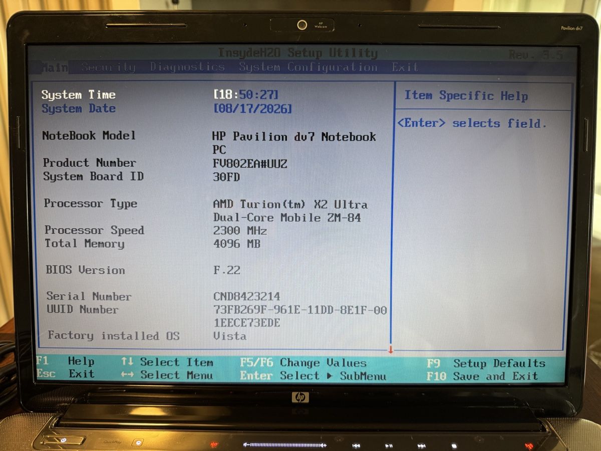 Hewlett Packard Notebook: HP Pavilion dv7 mit Windows Vista – Usato da Basel venduto da Steffox 4