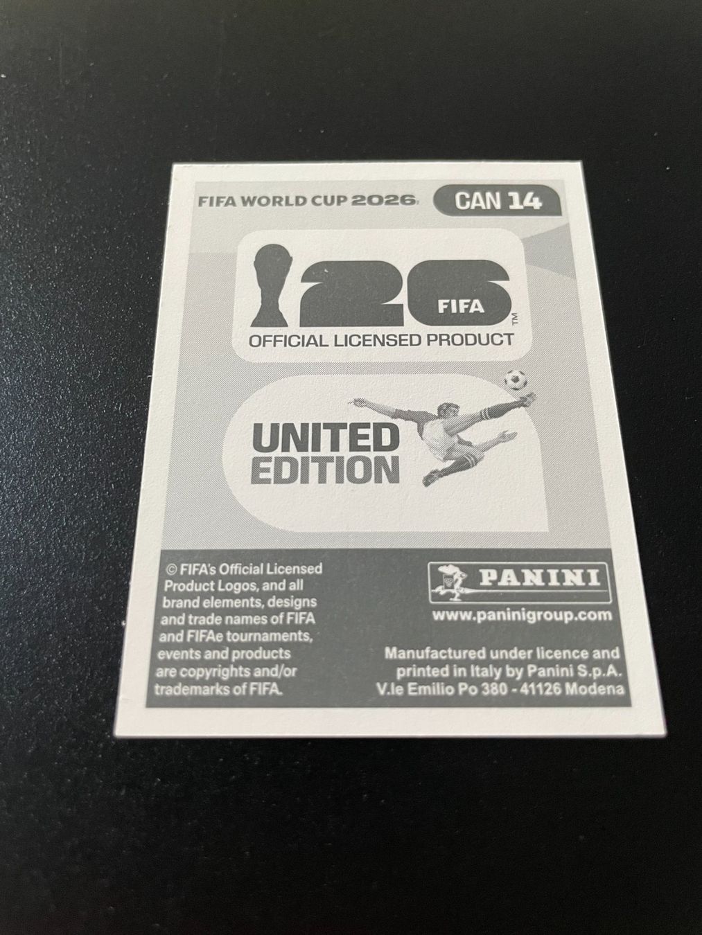 Panini Carte collezionabili: FIFA WM 2026 Sticker CAN 14 – Usato da Fahrwangen venduto da Venez 1