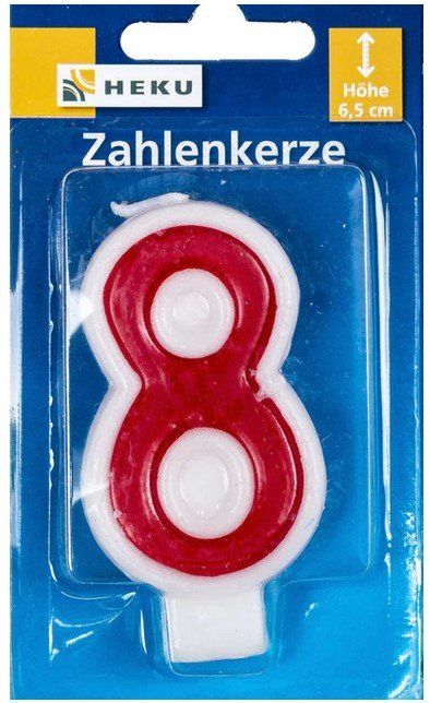 Candele: Zahlenkerze 6.5 cm 8 – Nuovo e nell'imballaggio originale da Oensingen venduto da Liquidations-Shop