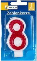 Zahlenkerze 6.5 cm 8