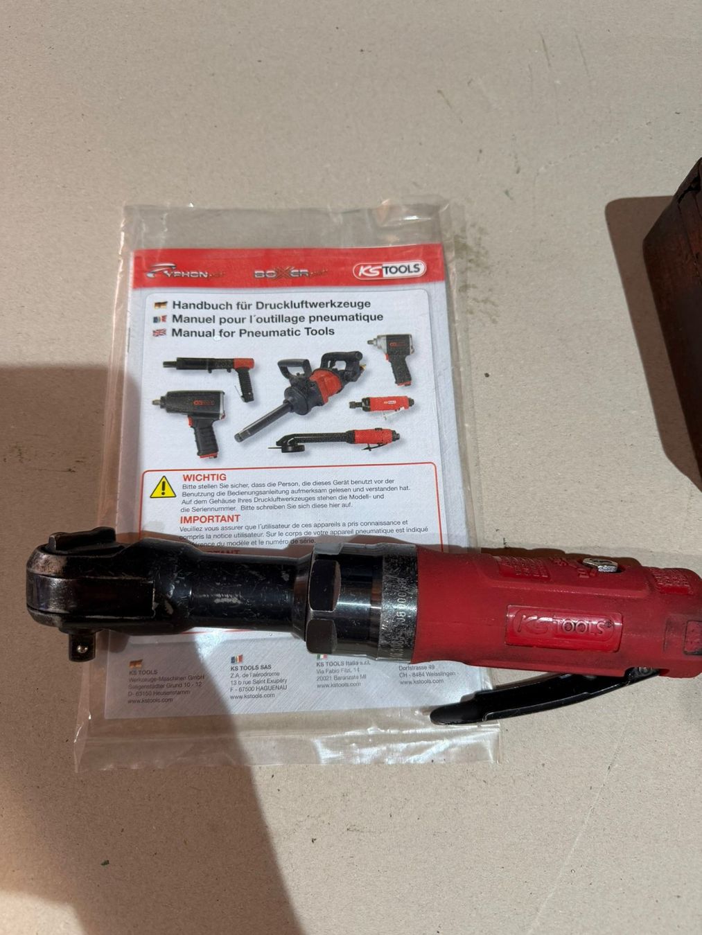 KS Tools Tutti gli attrezzi: KS Tools Druckluft Ratsche – Usato da Buchs AG venduto da Werkstatt-Shop