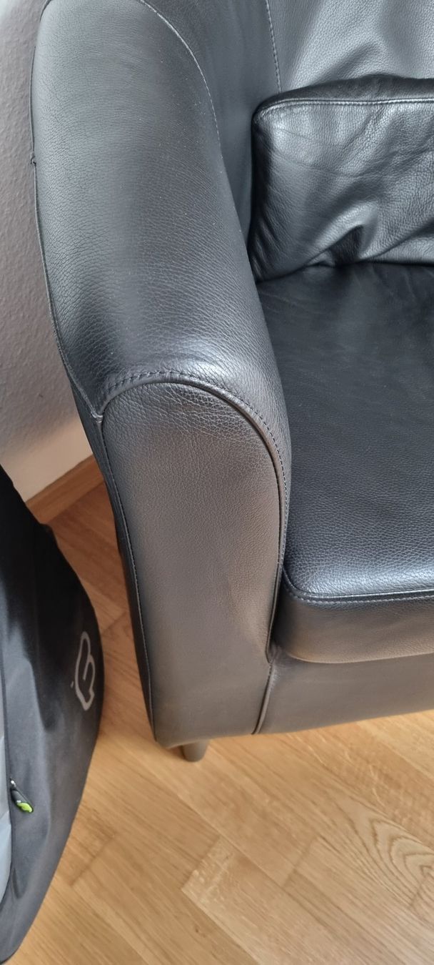 Sessel: Leder Sessel schwarz, neuwertig – Neu (gemäss Beschreibung) aus Wettswil von hrypa9 3