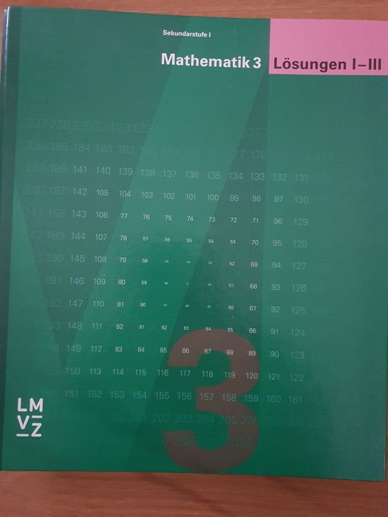 Mathematik 3 Lösungsordner LMVZ | Kaufen Auf Ricardo