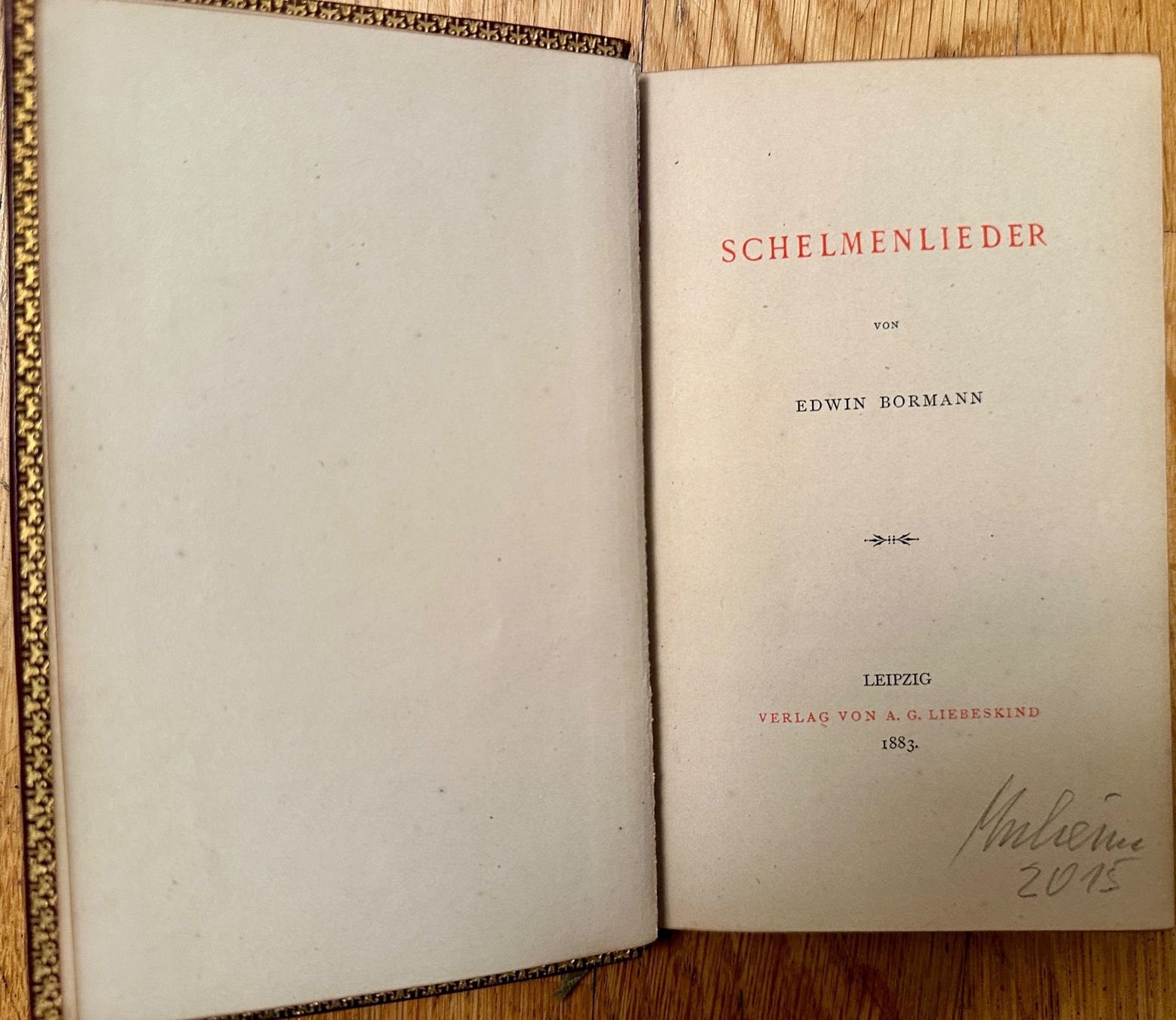 Libri: Edwin Bormann: Schelmenlieder. 1883 – Usato da Zürich venduto da allp 1