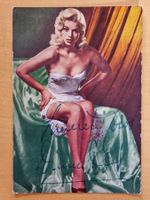 Diana Dors, Original Autogramm auf Foto in Farbe