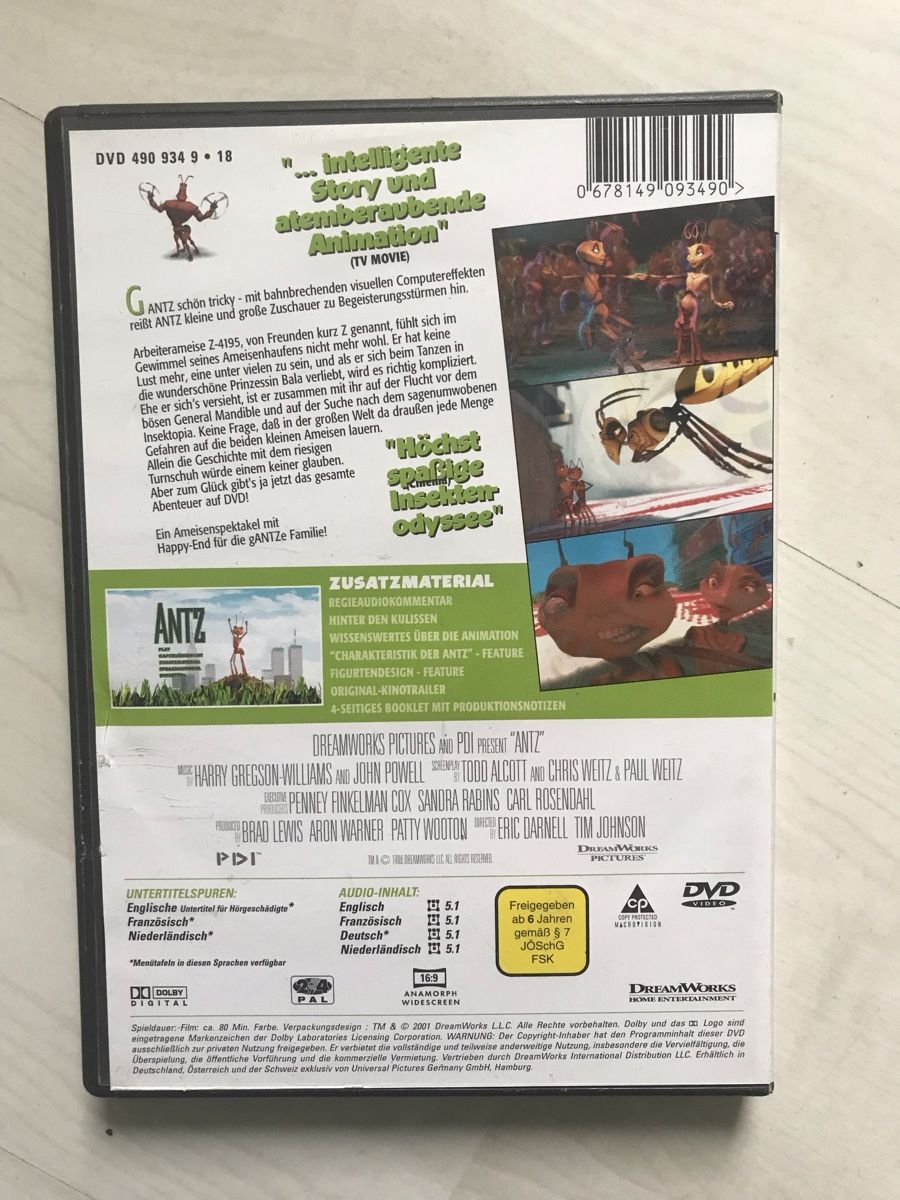 Alle DVDs: Antz DVD – Gebraucht aus Bremgarten AG von Belana0 1
