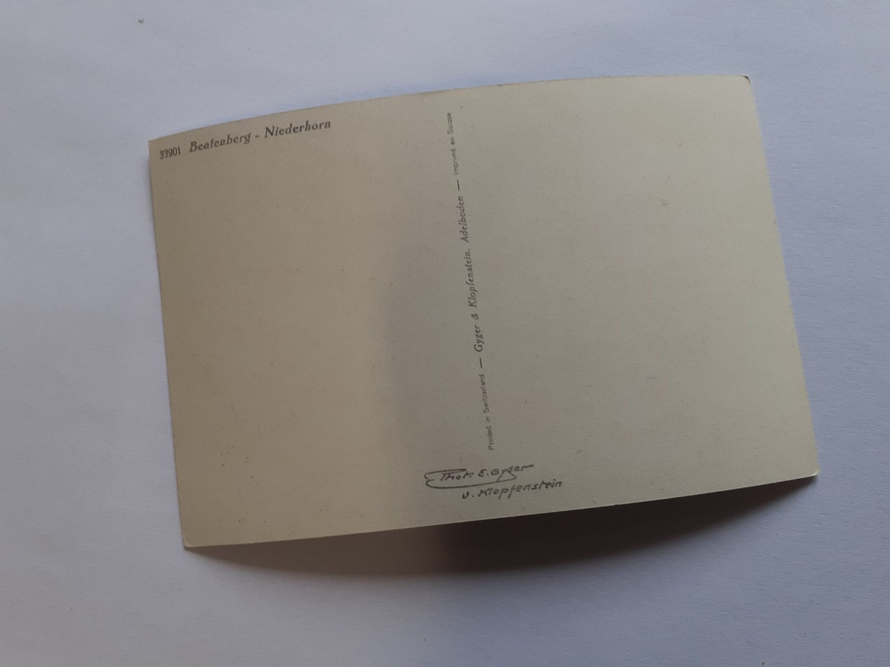Cartoline postali: BEATENBERG - NIEDERHORN – Usato da Winterthur venduto da Ornyx7 1