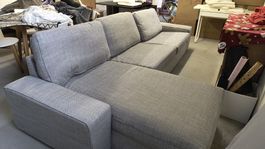 Gemütliches Ecksofa, grau, Micasa