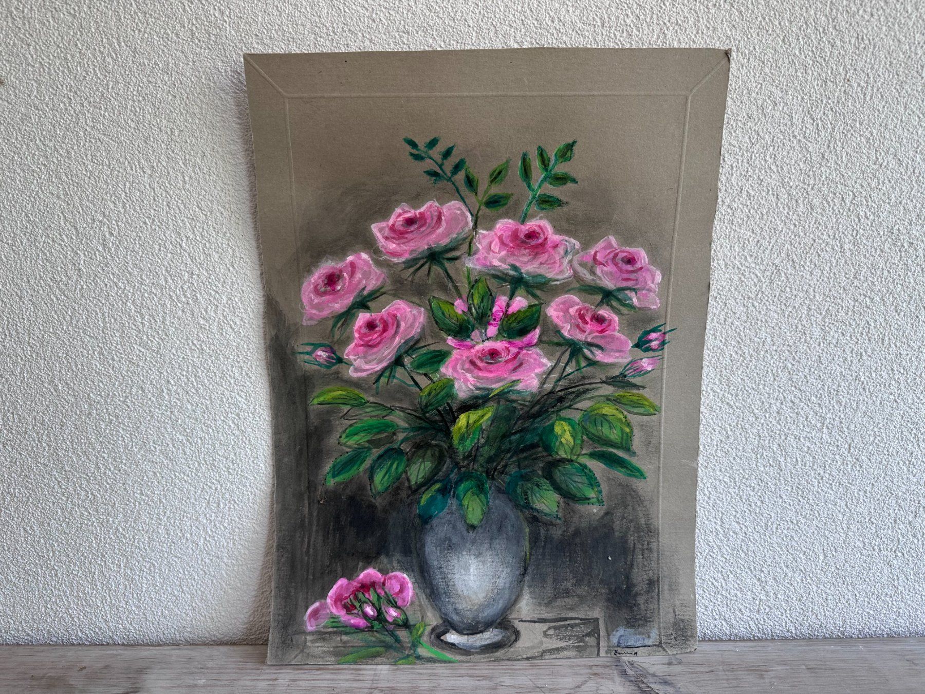 Gemälde: Emma, Bouquet de fleurs – Gebraucht aus Châtillon FR von Karine1453