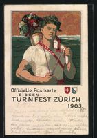 Zürich, Eidgen. Turnfest 1903, Mann mit