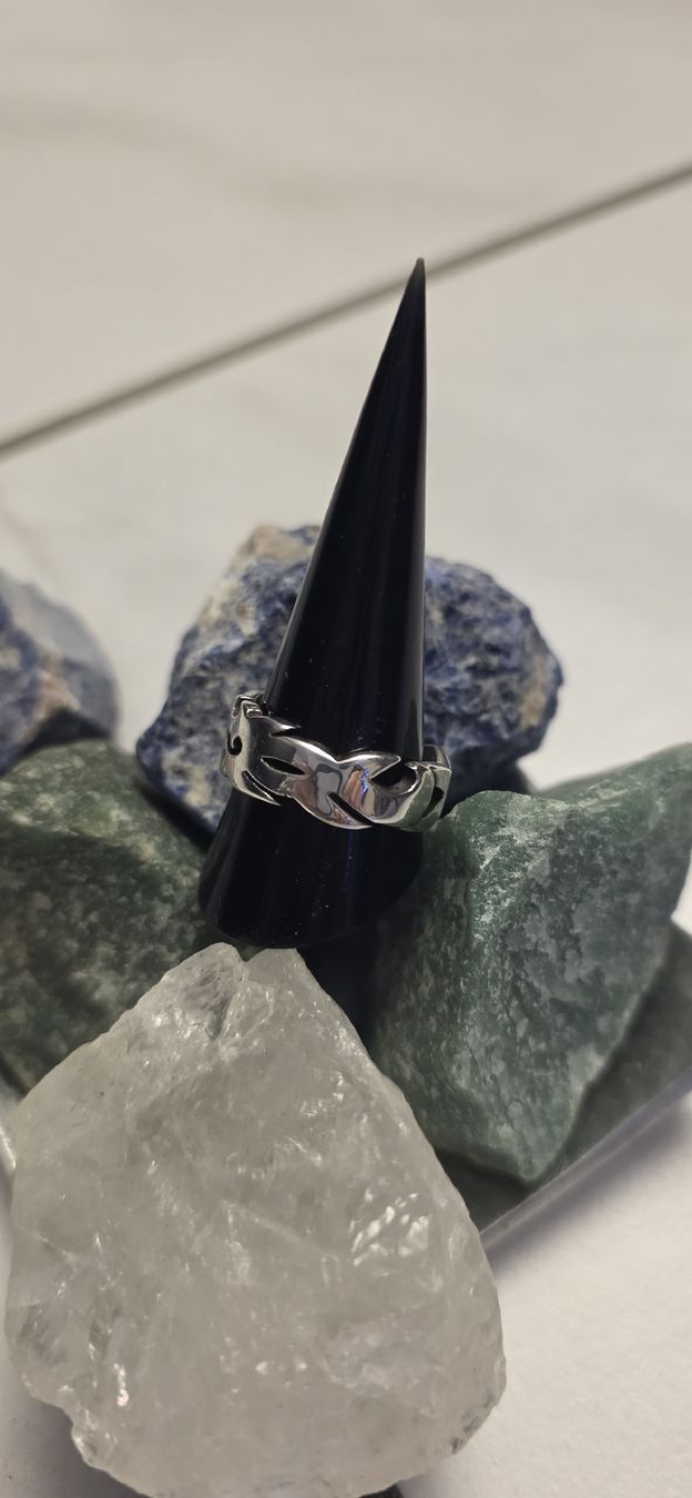 Ringe: Sterling Silberring mit coolem Muster / Tribal massiv – Neu (gemäss Beschreibung) aus Fislisbach von Eye-Arts 3