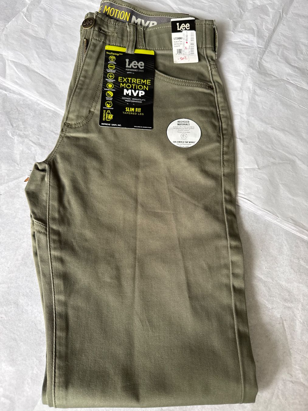 Lee Pantaloni: Pantalon Lee vert olive Slim – Nuovo e nell'imballaggio originale da Vuisternens-Romont venduto da gol_xp6p 3
