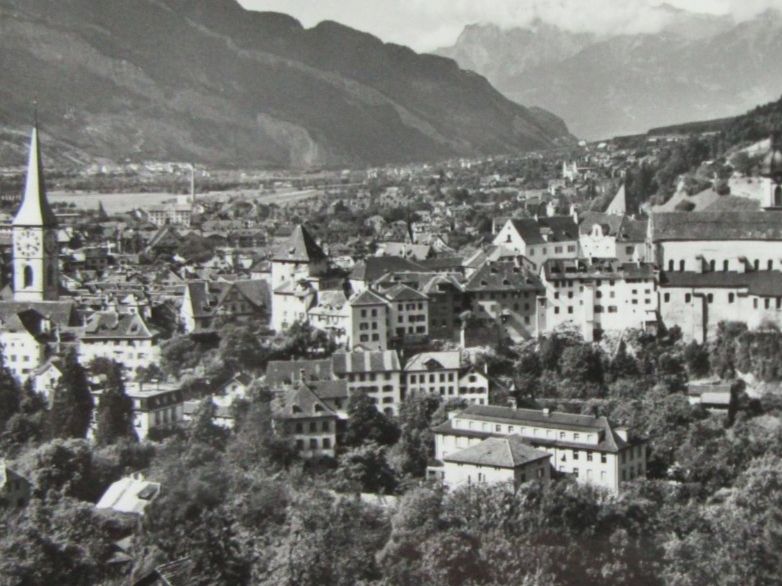 Cartoline postali: CHUR MIT SCESAPLANA 1961 GR AK – Usato da Ettingen venduto da Hausi4711 1