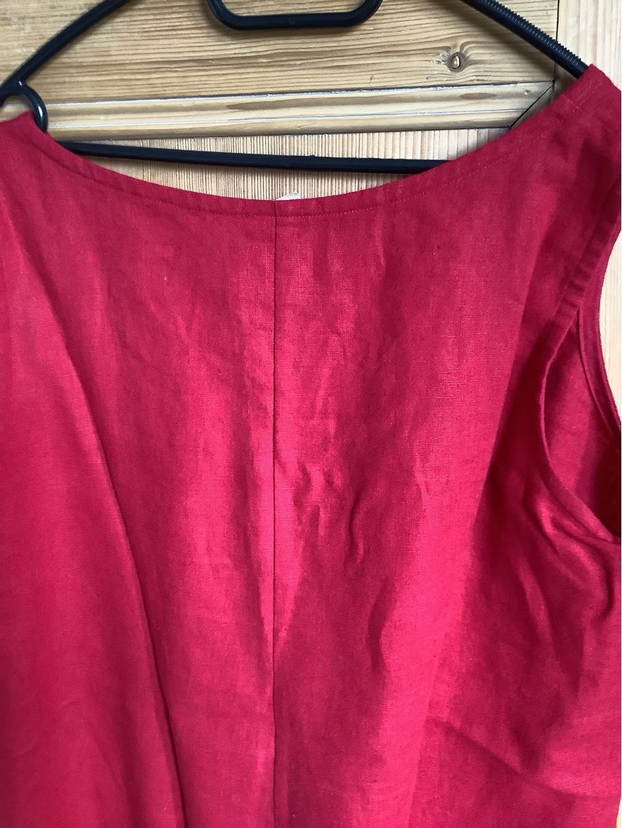 Giacche: Zweiteilig rote Leinenjacke mit Top – Usato da Buch SH venduto da bri_hpp2 3