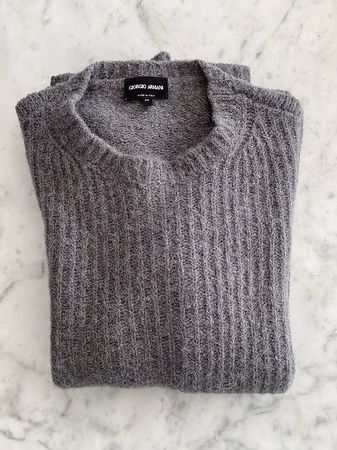 Giorgio Armani Alpaca Pullover Gr. 46 Made in Italy
