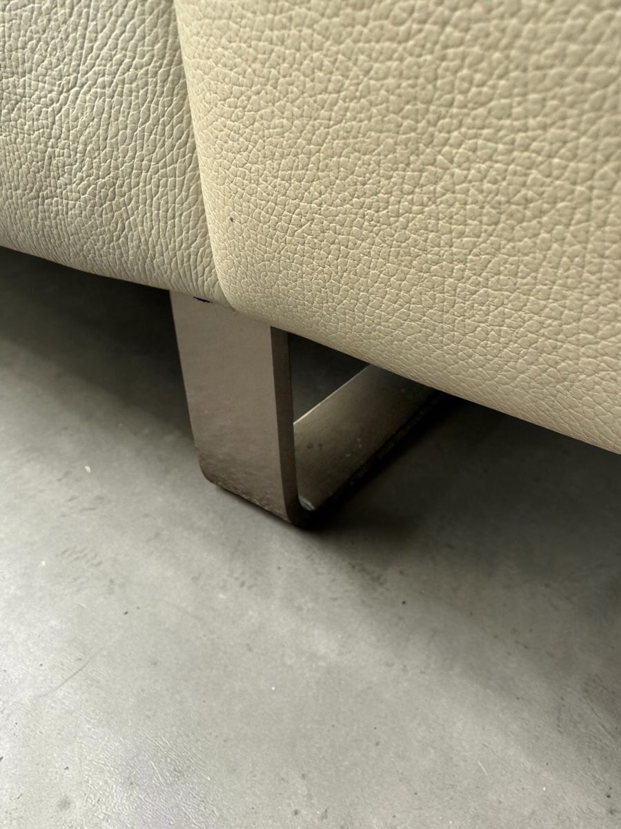 Pfister Sofas: Pfister-Ecksofa aus Echtleder, pistazien-beige – Gebraucht aus Bachenbülach von Sofalab.swiss 5