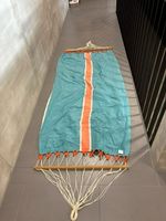 La Siesta Stabhängematte (Türkis/Orange) mit Holzstab