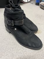 Schwarze Leder Stiefeletten G-Star Gr. 38 - Herbst Look!