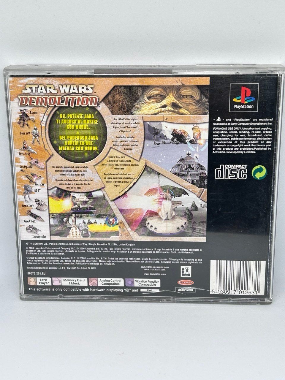 Sony Giochi: Star Wars: Demolition PS1 – Usato da Giubiasco venduto da LorisVale 1