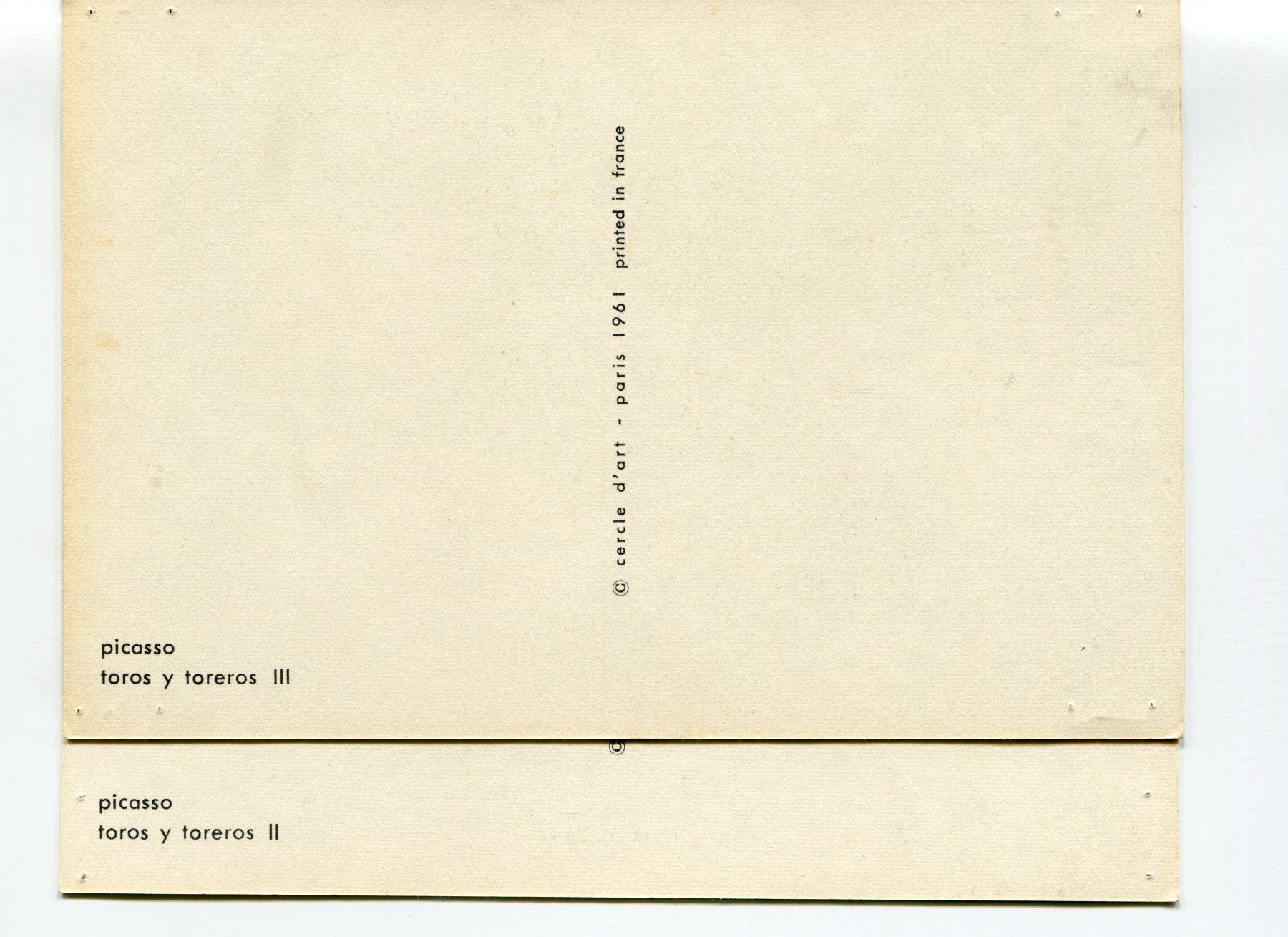 Cartoline postali: Kunstpostkarten Set - Picasso - 1961 – Nuovo (secondo la descrizione) da Thayngen venduto da Flomibrocki_1 1