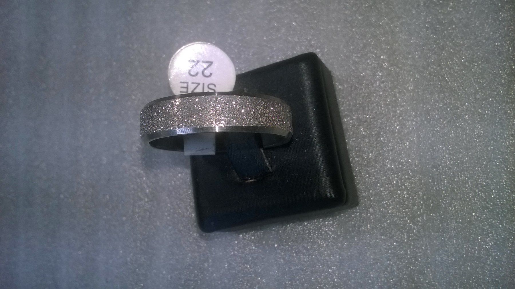 Ringe: RING EDELSTHAL,,,SILBER FARBE,,,GLITZER – Neu (gemäss Beschreibung) aus Basel von bijoutrie_4 2