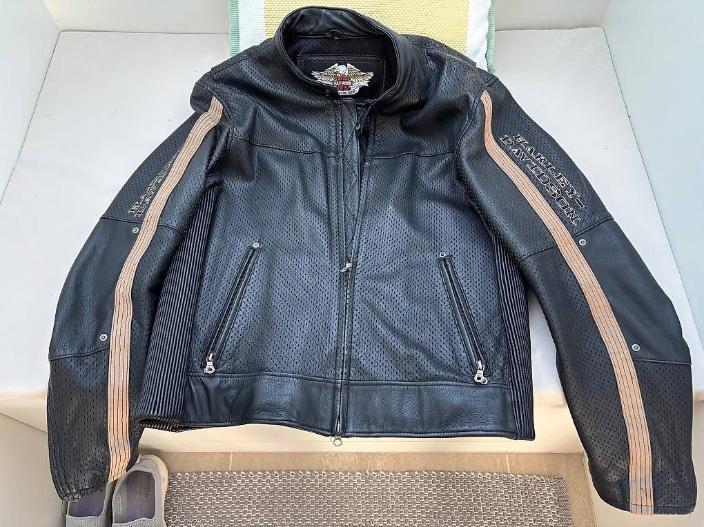 Giacche: HARLEY BYKER JACKE LEDER – Usato da Küsnacht venduto da porblau