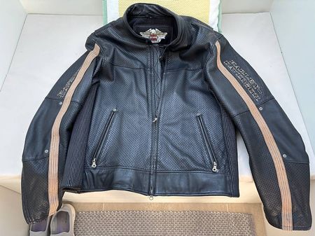 HARLEY BYKER JACKE LEDER