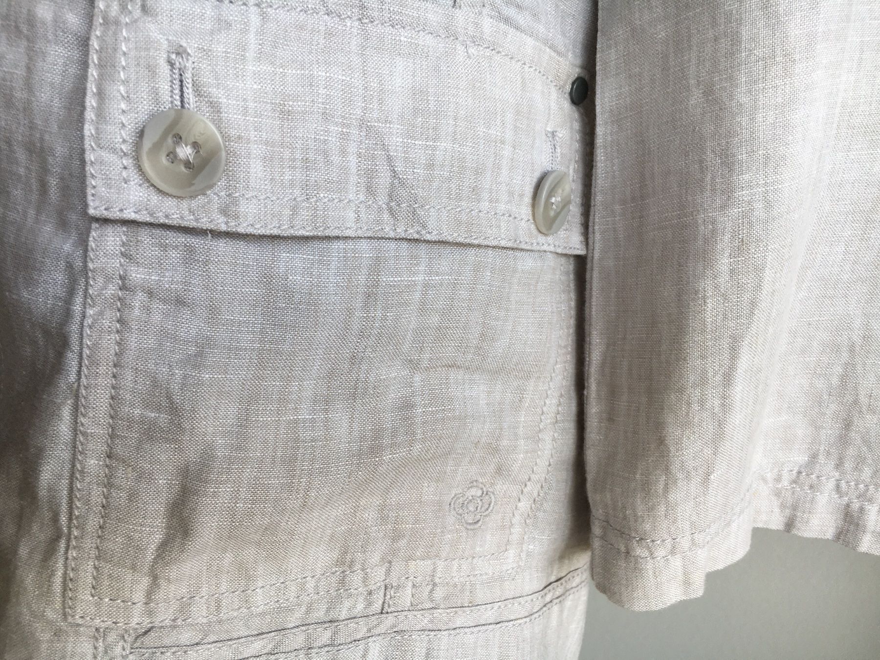 Completi & Tailleur: Olsen - Leinen Blazer / Jacke, grau, 42 – Nuovo (secondo la descrizione) da Luzern venduto da Jiggy_8898 3