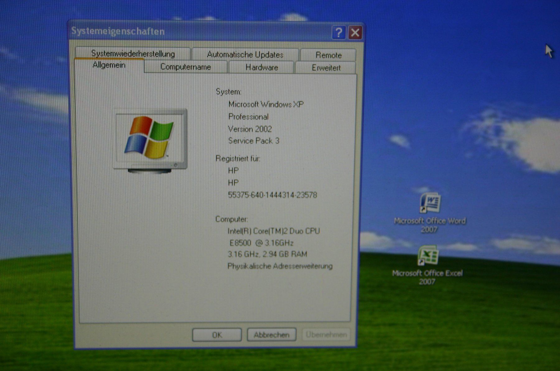 Hewlett Packard PCs: XP PC von HP Modell DC7900 mit XP 32Bit – Gebraucht aus Stettlen von Bigjm 1