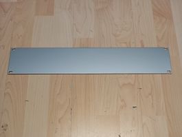 2HE Rackblende für 19'' Rack (Alu natur eloxiert)