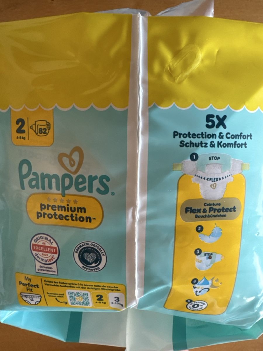 Pampers Secchi per pannolini & Pannolini: Pampers Grösse 2 Premium Protection 82 Stk. – Nuovo e nell'imballaggio originale da Rickenbach SZ venduto da tsc_2k8n 2