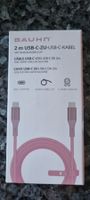 Neues 2m USB-C Kabel - Top Qualität, schnell laden!