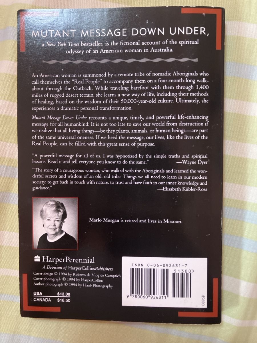 Bücher: Mutant Message Down Under - Marlo Morgan – Gebraucht aus Bremgarten b. Bern von buc_wx6j 1