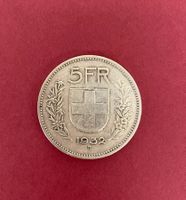 5 Franken Münze 1932, Silber mit schöner Patina