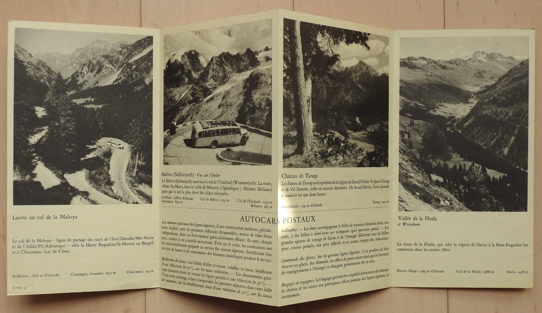 Documenti: Engadin Postauto-Prospekt, 50er Jahre, Vintage – Usato da Uznach venduto da killroy99 2