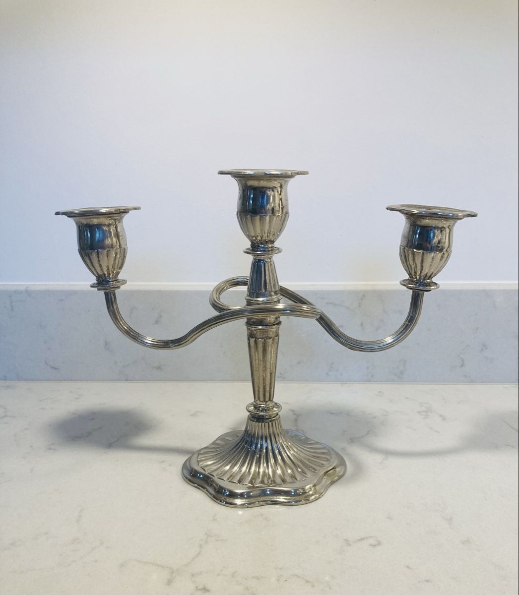 Portacandele: Shabby chic Versilberter Kerzenhalter – Usato da Zäziwil venduto da kbr_jd95