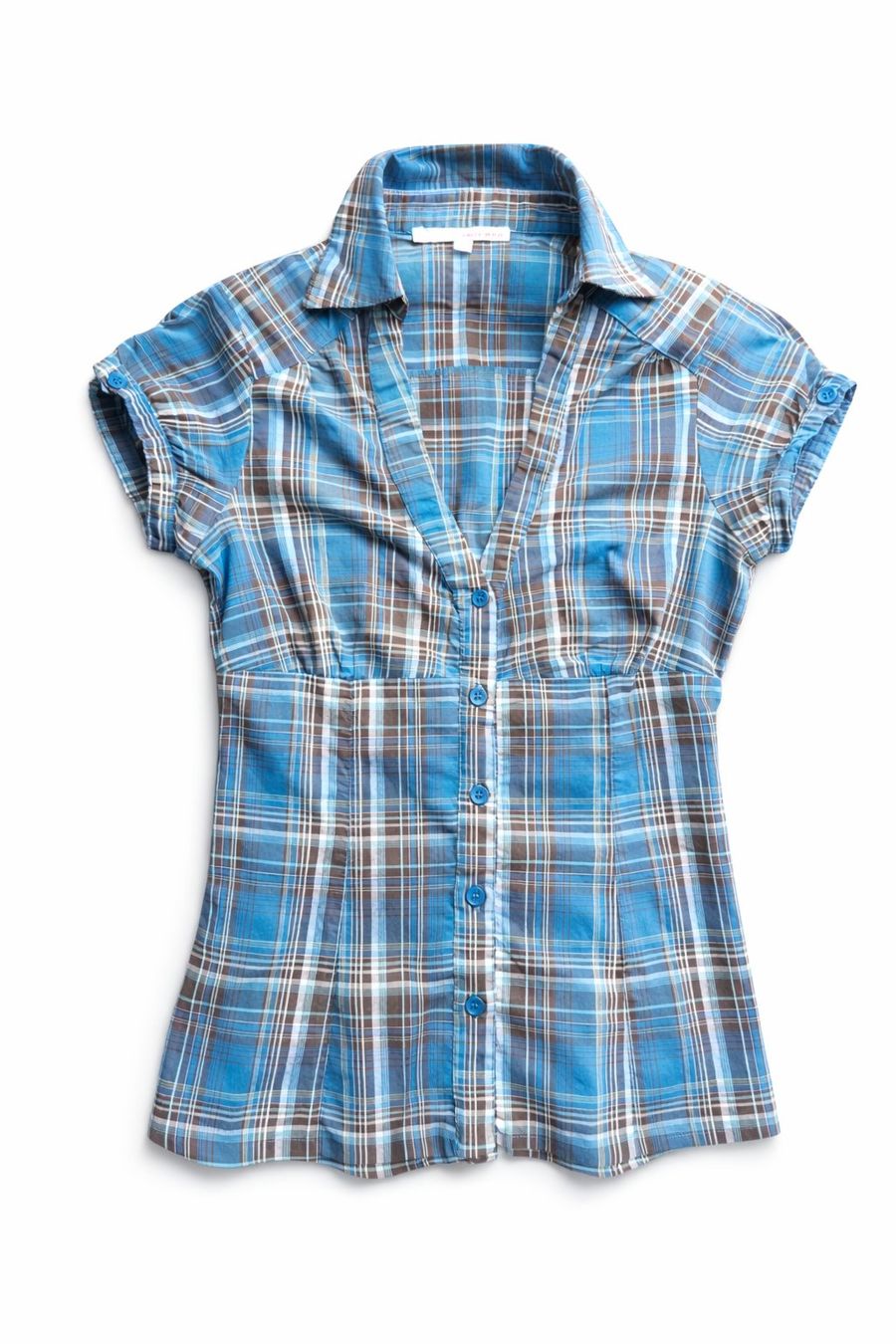 Camicette: Bluse Damen Kariert Blau Kurzarm Gr. 36 – Nuovo (secondo la descrizione) da Fully venduto da VaneaSelection 1