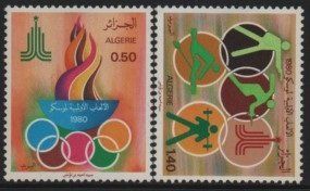 Algerien 1980 Olympische SommerspieleJeux Olympiques Moskau Kaufen