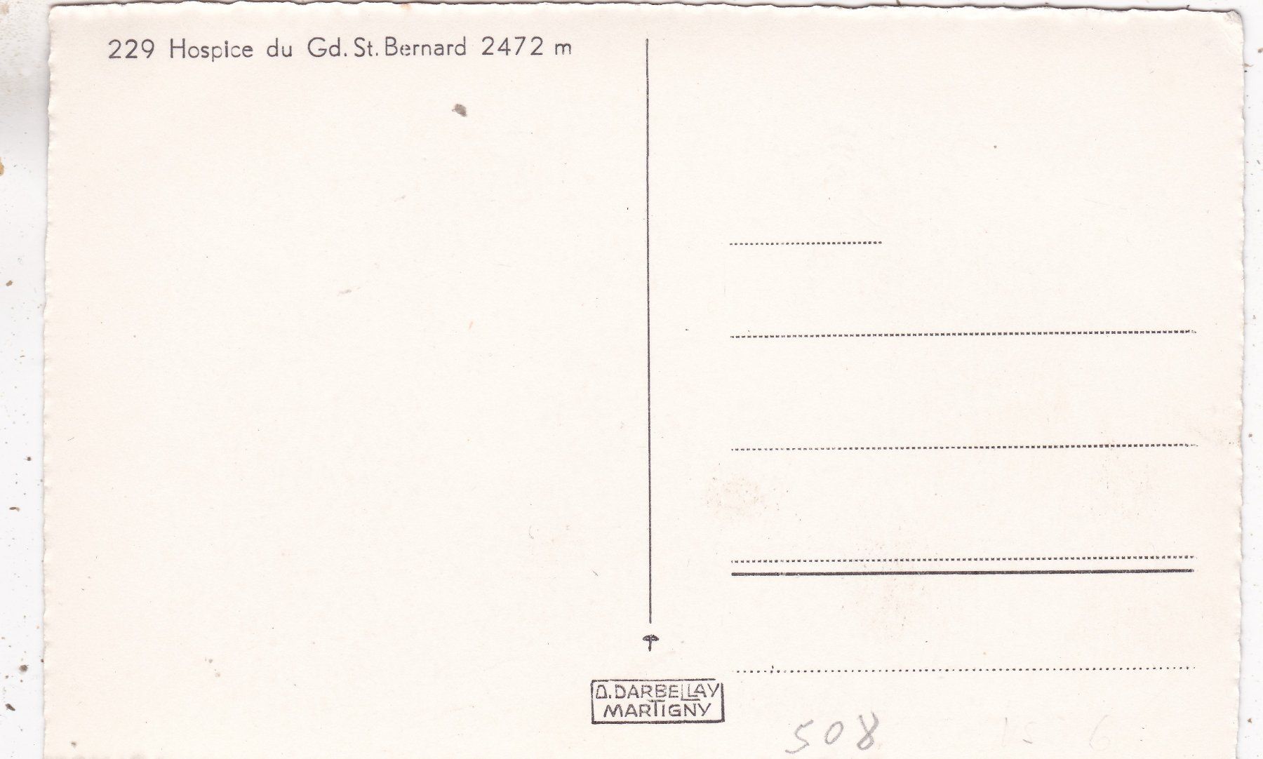 Cartoline postali: Hospice du Gd St. Bernard – Usato da Herisau venduto da Lisegrat2008 1